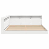 Bookcase Bed with Headboard White 180 x 200 cm Engineered wood 3335744