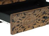 Bed cabinet with Drawer Brown 50 x 33 x 60 cm Solid Mango Wood 4018342