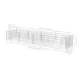 Gabion Raised Bed Steel 360x90x50 cm 142555
