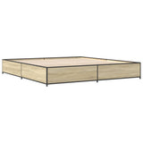 Bed Frame without Mattress Sonoma Oak 180x200 cm Super King 3279828