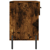 Shoe Bench Smoked Oak 102x35x55 cm Engineered Wood 829753