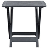 Folding Garden Table Anthracite 79x72x70 cm Plastic 48792
