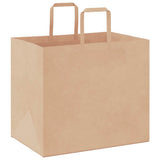 Paper Bags 250 pcs with Handles Brown 32x22x28 cm 4101820