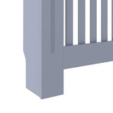 Radiator Cover Grey 112x19x81.5 cm Engineered Wood 288173