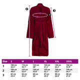 Bathrobe KINN Red XXXL Cotton 4100870