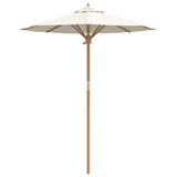 Garden Parasol Cream White 180 x 230 cm Bamboo 4108080