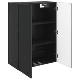 Wall-Mounted Cabinet Black 66 x 34.5 x 90 cm Engineered Wood 898396