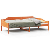 Bed Frame without Mattress Wax Brown 90x190 cm Single Solid Wood Pine 850919