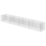 Gabion Raised Bed Silver Galvanised steel 360x50x50 cm 143561