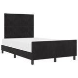 ZNTS Black Velvet Bed Frame 120x200 cm 3345001