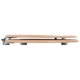 ZNTS WC Toilet Seats 2 pcs with Lids MDF Bamboo Design 276995
