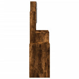 Dressing Table with Cabinet Smoked Oak 80x35x132 cm 848238