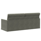 3 Seater Sofa Light Grey 190 x 81 x 82 cm Corduroy Fabric 42041133