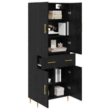 Highboard Black Oak 69.5 x 34 x 180 cm Engineered Wood 3416125