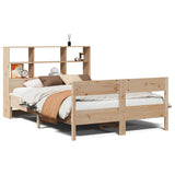 Bookcase Bed without Mattress 120x190 cm Small Double Solid Wood Pine 3323005