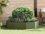 Planter Olive Green 120 x 120 x 35 cm Steel 883727