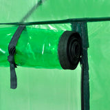 Greenhouse Transparent green Powder-coated steel 120 x 80 x 190 cm 41545