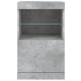 Sideboard with LED Lights Concrete Grey 41x37x67 cm 836682