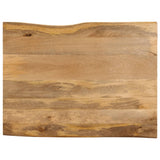 Table Top 110x80x2.5 cm Live Edge Solid Wood Mango 370725