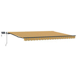 Retractable Awning Multicolour 400 x 350 cm Fabric 3330772