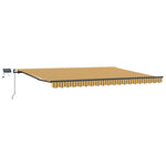 Retractable Awning Manual Multicolour 400 x 350 cm Fabric 3330772