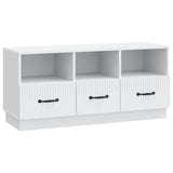 TV Cabinet with Drawer White 102 x 34.5 x 47 cm Engineered Wood 895365