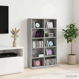 CD Cabinet Grey Sonoma 65 x 23.5 x 97.5 cm Engineered Wood 8012684