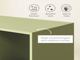 Open Wardrobe on Wheels, Bedroom Wardrobe with Clothes Hanging Rail, 2 Storage Shelves, Mobile T3398P328098