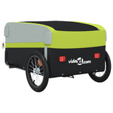 Bike Trailer Black and Green 45 kg Iron 94046
