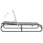 Sun Lounger Aluminium and Textilene 47843