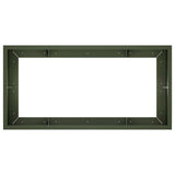 Retaining Wall 6 pcs 200 x 100 x 50 cm Steel Olive Green 3449236