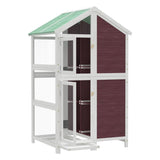 Bird House Mocha 97x81x152 cm Solid Wood Pine 172260