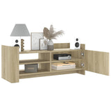 TV Cabinet Sonoma Oak 100x35x40 cm Engineered Wood 848376