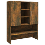 Washing Machine Cabinet Smoked Oak Engineered Wood 3120182