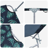Sun Lounger Folding 2 pcs Green 58 x 188 x 77cm Polyester 42003067