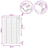 Venetian Blind White 90 x 130 cm 35 mm Solid Paulownia Wood 42015389