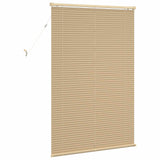 Venetian Blind Light Brown with Pattern 150 x 90 cm 25 mm PVC 42003763