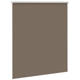 Roller Blind Blackout Coffee 130x130 cm Fabric Width 126.6 cm Polyester 4010978