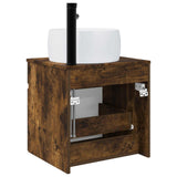 Wall-mounted Sink Vanity Smoked Oak 49 x 44.5 x 66 cm 890617
