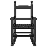 Rocking Chairs for Children 2 pcs Black Solid Wood Poplar 3281598