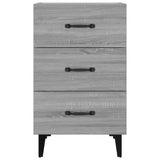 Bedside Cabinet Grey Sonoma 40x40x66 cm Engineered Wood 817325