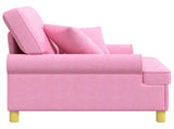 XL Armchair with Cushions Pink Fabric 42043494