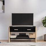 ZNTS TV Cabinet Black 82x38x45 cm Engineered Wood 345661
