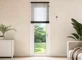 Venetian Blind Black 40 x 250 cm 35 mm Solid Paulownia Wood 42015504