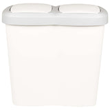 Garbage Bin White 49.5 x 30 x 46.5 cm PP 42033397
