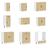 14 Piece Kitchen Cabinet Set Kalmar Sonoma Oak Engineered Wood 3314974