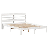 Bed Frame with Headboard without Mattress White 150x200 cm King Size 3306791