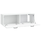 Wall-Mounted TV Cabinet White 98 x 31 x 30 cm Engineered Wood 898725