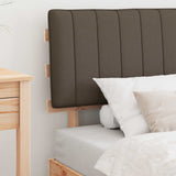 Bed Frame with Upholstered Headboard Taupe 90 x 190 cm 877527