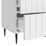 Bedside Cabinet 2 pcs White 43 x 34.5 x 49.5 cm Engineered Wood 894296